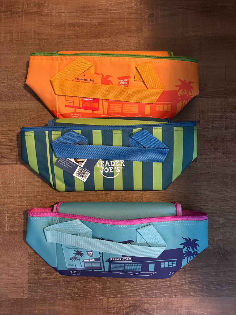 Trader Joe's Set of 3 Mini Insulated Totes